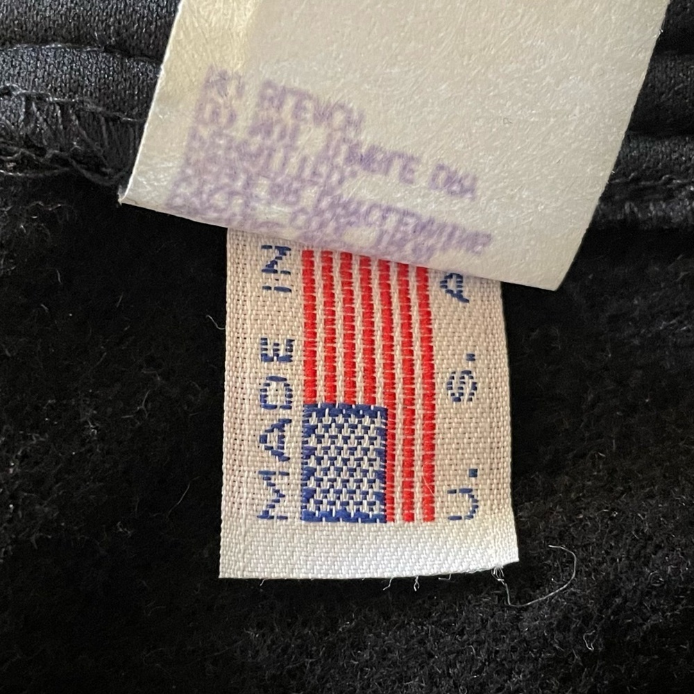 Vintage Flare Ski Snow Pants Womens 8 Black Made in USA Nylon Wool blend Stirrup - Picture 13 of 15